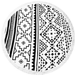 Navajo Inspired Print Round Beach Towel